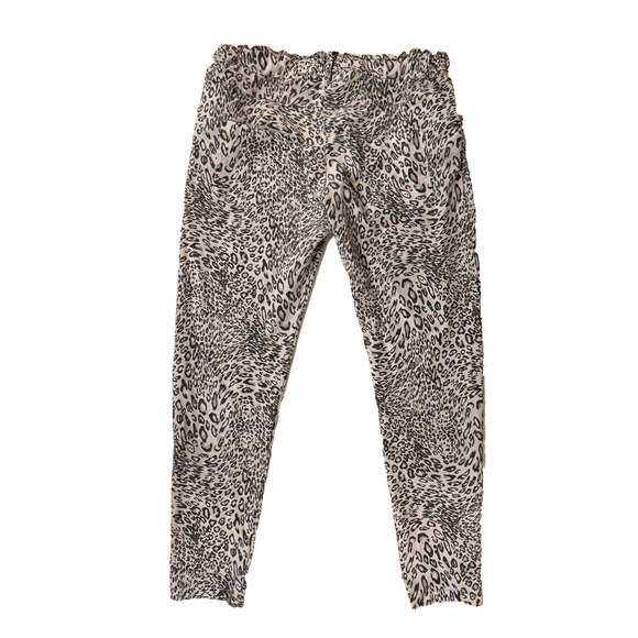 Levanté Leopard Print Jogger Pants Womens Medium Pink Boho AOP Made in Italy - Picture 4 of 8